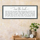 LuZhiQiang Love The Lord Your God With All Your Heart Wall Decor Art 40"×15" Deuteronomy 6:5-7, 9 Scripture Sign Bible Verse Large Wood Framed Wall Hanging (Black) by CozyNest Decor