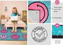 OLEEK Large Classroom Rug Elementary 8x13 - Classroom Rugs for Kids Room - Classroom Carpet Elementary - Kids playroom Rug 8 x 13 - Preschool Rugs for Classroom - Schoolgirl Style Classroom Decor by TinyTreasures Baby Boutique