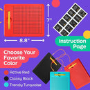 Magnetic Drawing Board for Kids & Toddlers with Beads and Magnet Stylus Pen - Magnetic Tablet Toy for Airplane & Car Ride Activities for Kids by TinyTreasures Baby Boutique