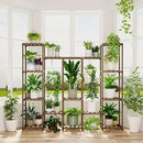 Bamworld Large Hanging Plant Stand Indoor Tall Plant Shelf Outdoor 14 Pots Large Plant Rack for Living Room Patio, Balcony and Garden by GreenHaven Gardens