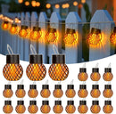 GIGALUMI 24 Pack Solar Lanterns for Outside,Solar Hanging Lights Outdoor Waterproof with Flickering Flame,Solar Powered Outdoor Lights Garden Decor for Yard,Patio,Tree,Camping,Festival Decoration by GreenHaven Gardens