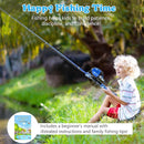Milerong Kids Fishing Rod, Kids Fishing Pole Portable Telescopic Fishing Rod and Reel Combo Kit for Boys, Girls, Youth - with Spincast Fishing Reel, Fishing Tackles, Fishing Lures, Fishing Lines by TinyTreasures Baby Boutique