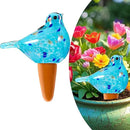Glass Bird Shaped Plant Watering Ball Glass Automatic Watering Ball Flower Pot Insertion Spike Drip Irrigation Device Watering Ball Irrigation System Plant Enthusiast Gift (Light Blue) by GreenHaven Gardens