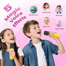 Mini Karaoke Machine for Kids Adults, Portable Karaoke Microphone Singing Speaker Bluetooth Karaoke Player with 2 Wireless Mic, Birthday Gifts for Girls Boys 4-12 Year Old, Family Home Party(Yellow) by TinyTreasures Baby Boutique