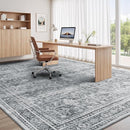 Lofus 6x9 Area Rug for Living Room,Grey Washable Area Rugs with Non-Slip Backing,Soft Neutral Carpets for Bedroom Dining Room Home Office Indoor Nursery by TinyTreasures Baby Boutique
