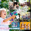 Eaglestone Bubble Gun for Kids 2 Packs, Automatic Bubble Machine, 10-Hole Bubbles Wands Blaster for Toddlers with LED Lights & Solution, Easter, Party Favor, Outdoor Toys for Boys & Girls by TinyTreasures Baby Boutique