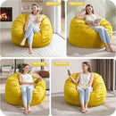 Hobestluk 3FT Bean Bag Chair Giant Bean Bag Chairs for Adults Large Bean Chairs with Removable Cover, Beanbag Chair with Filler, Adult Bean Bag Chairs for Living Room, Bedroom by CozyNest Decor