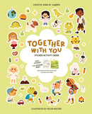 Together with You Sticker + Coloring Book (500+ Valentine's Stickers for Kids & 12 Coloring Pages) Side by Side Activity Book, Fun Road Trip Activity, Cute Craft for Boys & Girls Ages 2-4 4-8, 8-10 by TinyTreasures Baby Boutique