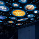 Solar System Wall Decals Glow in The Dark Stars 780 PCS, Glowing Planets Stickers for Ceiling, Nursery Wall Stickers for Bedroom, Kids Room Decorations (Blue) by TinyTreasures Baby Boutique