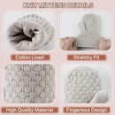 Baby Knit Mittens Toddler Boys Girls Gloves Winter Infant Newborn No Scratch Mitten 0-3 Years by TinyTreasures Baby Boutique