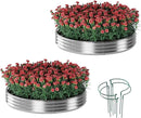 Galvanized Metal Planter Round Raised Garden Bed Kit for Gardening Outdoor，3x3x1ft 2 Grow Garden Box Raised Flower Bed，Round Galvanized Planter Outdoor Large Metal Fire Pit Ring by GreenHaven Gardens
