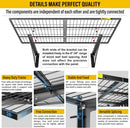 2x3ft Adjustable Rail Wall Garage Storage Shelf, Tool Room, Supermarket Wall Storage Shelving Rack (1 Pack-Black) by GreenHaven Gardens