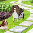 English Springer Spaniel Dog Planter Plant Pots,Cute Garden Dog Flower Planter,Dog Planters Birthday Gifts for Women,Office,Indoor/Outdoor Decor（9.45 * 6.89 * 13.35in） by GreenHaven Gardens