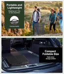 Foldable Grill Table with Mesh Desktop, 200lbs 4Ft Portable Folding Table, Height Adjustable Metal Table for Ourdoor, Camping, Picnic, BBQ and Beach, RV, 47.24" L x 23.62" W by GreenHaven Gardens