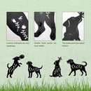 4 Pack Dog Metal Garden Decorative Stakes, Weather Proof Puppy Silhouette Statues for Yard, Patio,Outdoor Decor for Dog Lovers and Pet Owners by CozyNest Decor