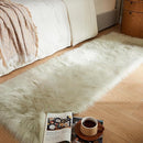 AMTOVO Faux Fur Rug, Light Grey Ultra Soft Fluffy Shag Sheepskin Rug, 2 x 6 ft Runner Area Rugs for Bedroom Sofa Throw Cushion Room Decor, Rectangle by CozyNest Decor