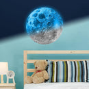 Glow in The Dark Sun for Ceiling, Luminous Planet Wall Sticker, Kids Bedroom Wall Decal, Sticky Fluorescence Sun, Gift for Boys and Girls (Blue) by TinyTreasures Baby Boutique