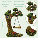 Fairy Garden Accessories Outdoor - Fairy Garden Kit with Fairies for Fairy Garden - Miniatures for an Outdoor Garden, a Fairy Tree Swing, Figurines & Puppy by GreenHaven Gardens