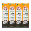 ARM & HAMMER Essentials Fluoride-Free Toothpaste Whiten + Activated Charcoal-4 Pack of 4.3oz Tubes, Clean Mint- 100% Natural Baking Soda by CozyNest Decor