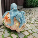 Octopus Statues Gutter Downspout Extension Statues Garden Decoration,Resin Statue Outdoor Decor,Animal Downspout Diverter,Decorative Gutter Extension,3"×4" Downspout Extender Diverter Splash Block by GreenHaven Gardens