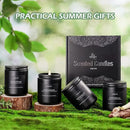 Outdoor Candle Set | Citronella/Mint/Eucalyptus/Lemongrass Summer Scented, Natural Candle Gifts - 4Pack Candles - Citronella Candles for Indoor or Outdoor Use - 28 oz,200 Hours Burn Time by CozyNest Decor