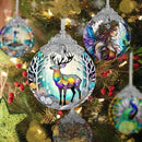 Stained Glass Suncatcher, Jocidea Deer Ornament, Christmas Ornaments, Holidays Ornaments, Christmas Tree Decor, Deer Decor for Home, Deer Gifts by GreenHaven Gardens