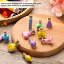 140 Pcs Mini Glass Bottles with Cork Stoppers Tiny Wishing Potion Bottles, 14 Shapes, Small Spell Apothecary Jar Vials Witchcraft Drifting Jar for Wedding Halloween Party Arts DIY Crafts by CozyNest Decor