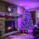 JMEXSUSS 500 LED Purple Christmas Lights, 173ft 8 Modes Christmas String Lights Outdoor Waterproof, Green Wire Purple LED Christmas Tree Lights for Indoor Party House Christmas Decorations by GreenHaven Gardens