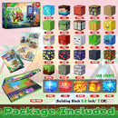 Magnetic Blocks - 150 PCS Dinosaur Volcano Forest Castle Set with Light Up Blocks - Kids Classroom Sensory Toy for Toddlers STEM, Construction Stacking Toy Kids 3+ Boys Girls Christmas Birthday Gifts by TinyTreasures Baby Boutique