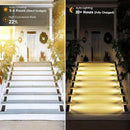 Solar Step Lights Outdoor Waterproof IP67, 6 Pack Solar Powered Stair Light with 3 LEDs, Triangle Solar Deck Light for Outside Garden Patio Yard Front Door, Warm White by GreenHaven Gardens