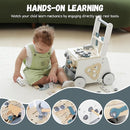 Wooden Baby Push Walker for Toddlers - Multifunctional Montessori Tool Bench Baby Walking Toy with Educational Activities, Ideal for Boys and Girls Aged 3 Years by TinyTreasures Baby Boutique