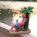 Pink Flamingos for Yard-Solar Statues Outdoor Garden Gifts - Flamingos on Beach Vacation Light up Coconut Tree for Outdoor Lawn Yard Decor by GreenHaven Gardens