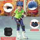 Kids Bike Skateboard Helmet Pad Set,Toddler Cyling Protective Gear Knee & Elbow Pads Wrist Guards for 5-8-10-12-14-16 Years Girls Boys Bicycle Scooter Roller Skate Inline Skating Rollerblading by TinyTreasures Baby Boutique