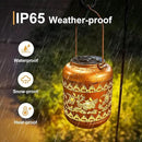 2Pack Bee Solar Lanterns Outdoor Hanging Waterproof Lanterns Garden Decor Christmas Gifts for Women Mom Grandma Metal Solar Lights Decoration Outside for Yard, Patio,Pathway Landscape by GreenHaven Gardens