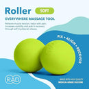 RAD Soft Peanut Massage Ball – Low Density Yoga Deep Tissue Roller Ball – Myofascial Release for Back, Neck, Feet, Psoas & Spine – Suboccipital & Thoracic Trigger Point Therapy by CozyNest Decor