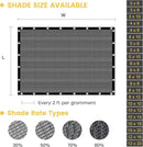 VICLLAX 90% Shade Cloth, 8x23FT Durable Black Mesh Trap with Every 3 FT Grommet, Sun Shade Fabric Netting for for Plants Cover, Greenhouse, Chicken Coop, Barn Kennel, Garden Patio by GreenHaven Gardens
