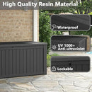 Outdoor Storage Box, 180 Gallon Deck Box, Waterproof and UV Resistant Large Resin Storage Bin, Organization and Storage for Patio Furniture, Outdoor Cushions, Garden Tools, Lockable by CozyNest Decor