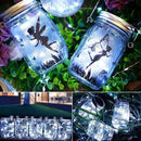 ZNYCYE Mason Jar Solar Lights for Outside, 12 Pack 30LED Fairy Lights Mason Jar Solar Lids Outdoor Waterproof String Lights with Hangers(NO Jars) for Patio Garden Yard Lawn Decoration - Cool White by CozyNest Decor