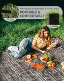 MontVoo Outdoor Rug 8x10 Waterproof-Patio Rug Mat Outdoor Carpet Reversible RV Camping Picnic Plastic Straw Rug Outside Outdoor Area Rug for Balcony Deck Backyard Patio Decor Boho Modern Brown by GreenHaven Gardens