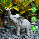 Solar Garden Statue Lights Elephants Figurine with Solar Lantern, Outdoor Yard Decorations for Patio Porch Home, Christmas Elephant Gifts for Women - Unique Housewarming Gifts by CozyNest Decor