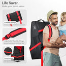 Car Seat Travel Bag - Padded, Comfortable, Durable, Roomy Gate Check Carseat Cover Backpack Fits 3-in-1，Convertible, Booster & Infant Car Seats for Airplane, Airport, Red by TinyTreasures Baby Boutique