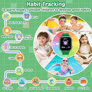 Waterproof Smart Watch for Kids Boys Toys Age 5-12 with 32 Games, Dual Camera, Habit Tracking, Music Player, Video, Alarm Clock, HD Touchscreen Kids Smart Watch Gift for Kid Age 6 7 8 9 10 by TinyTreasures Baby Boutique