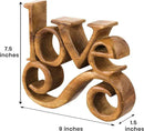 Decozen Gifts for Mom - Wooden Love Letters Sculpture - Mother's Day Birthday Gifts, Home, Office, Living Room, Shelf, Fireplace, Farmhouse, Tabletop, Boho and Mantle Decor - Mothers Day Decorations by CozyNest Decor