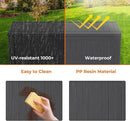 180 Gallon Deck Box Large Outdoor Storage for Patio Furniture,Outdoor Cushions,Garden Tools and Pool Supplies,Waterproof,Resin,Lockable(Black) by CozyNest Decor