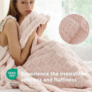 Bedsure GentleSoft Blankets Queen Size for Bed - Super Soft Cozy Blanket for Women Men Girls, Large Fuzzy Fleece Throw for Bedroom Decor, Light Pink, 90x90 Inches by CozyNest Decor