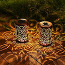 Outdoor Solar Lanterns ,Owls Projection Patterned Outdoor Lanterns with Handles LED Solar Light Outdoor Waterproof Garden Lights for Garden，Yard, Table, Pathway(2 /Bronze) by GreenHaven Gardens