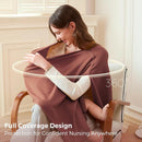 Momcozy Nursing Cover for Breastfeeding, Soft Privacy Poncho, Multi-Use Nursing Shawl, Portable Breast Feeding Covers for Women, Includes Laundry Bag (Rose Taupe) by TinyTreasures Baby Boutique