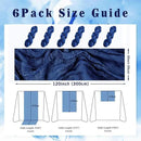 10FT 6 Pack Royal Blue Cheesecloth Table Runner 20 x 120 Inch Long Rustic Gauze Cheese Cloth Table Runner for Wedding Bridal Baby Shower Table Decorations Boho Fabric Sheer Birthday Party Table Decor by CozyNest Decor
