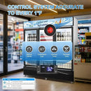 Tylza Commercial Refrigerator, Three Glass Door Display Beverage Fridge, 59.06 Cu Ft Upright Beverage Cooler Merchandiser with Replaceable Advertising Light Board, Rebound Door, Fast Cooling by CozyNest Decor