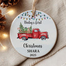 Personalized Baby First Christmas Ornament 2025 - Custom Ornament for New Baby - Babies Name Keepsake - Sweet Gift for Parents - Newborn, New Mom, Dad Gifts On Christmas, Birthday by TinyTreasures Baby Boutique